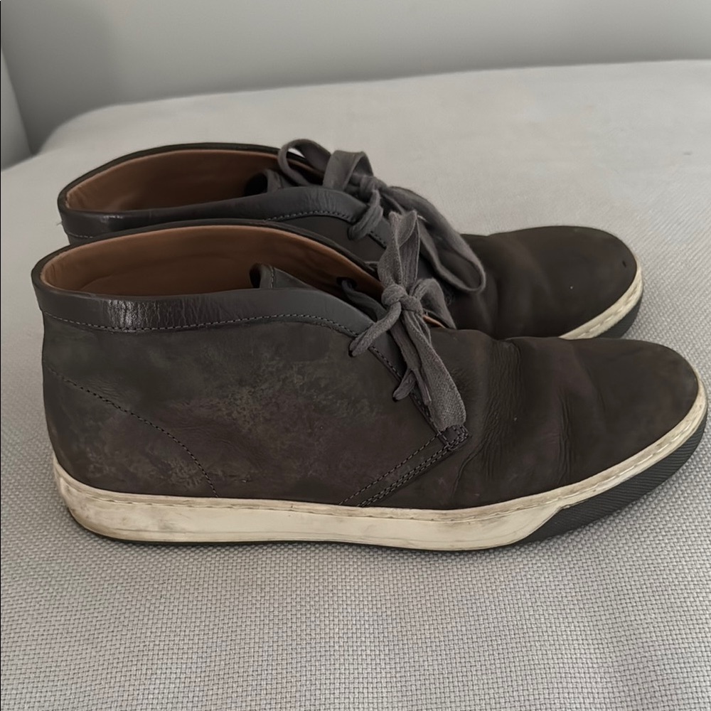 Men's Vince Gray Leather High-Top Sneakers (suede)